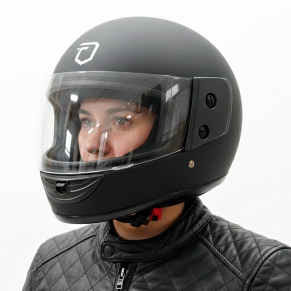 Casco Moto Futur Classic Negro