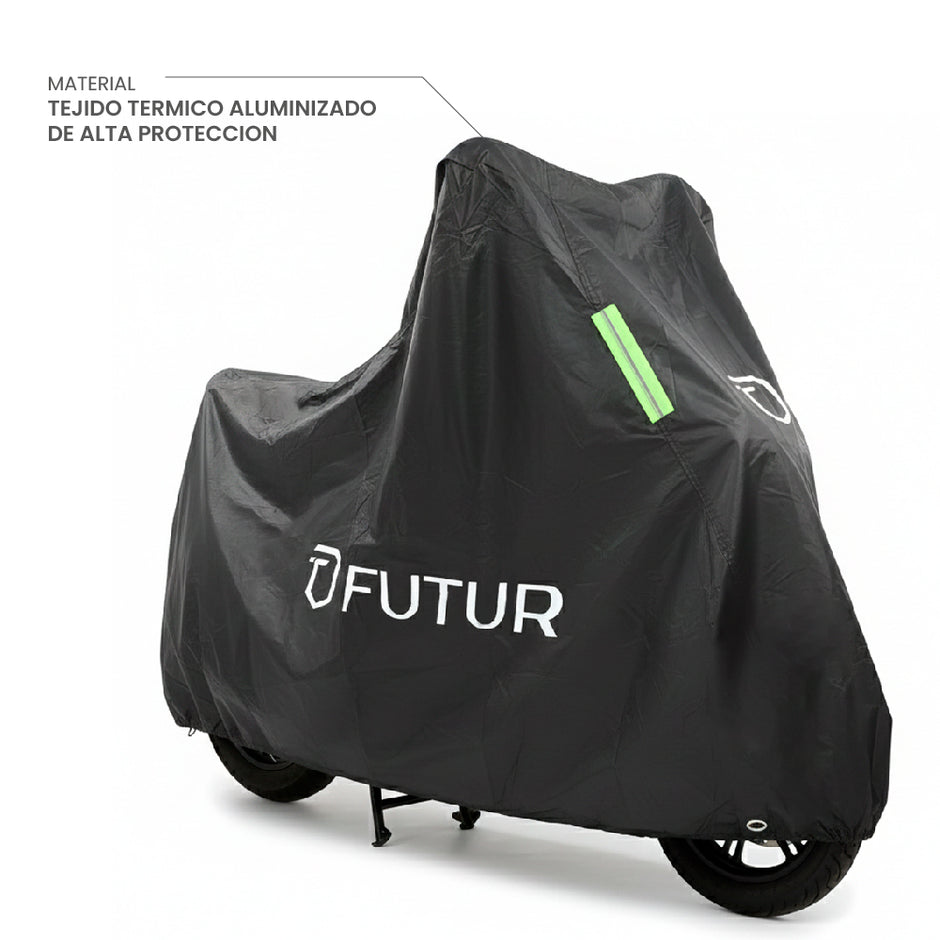 Forro Cobertor de Moto Electrica L Impermeable Negro
