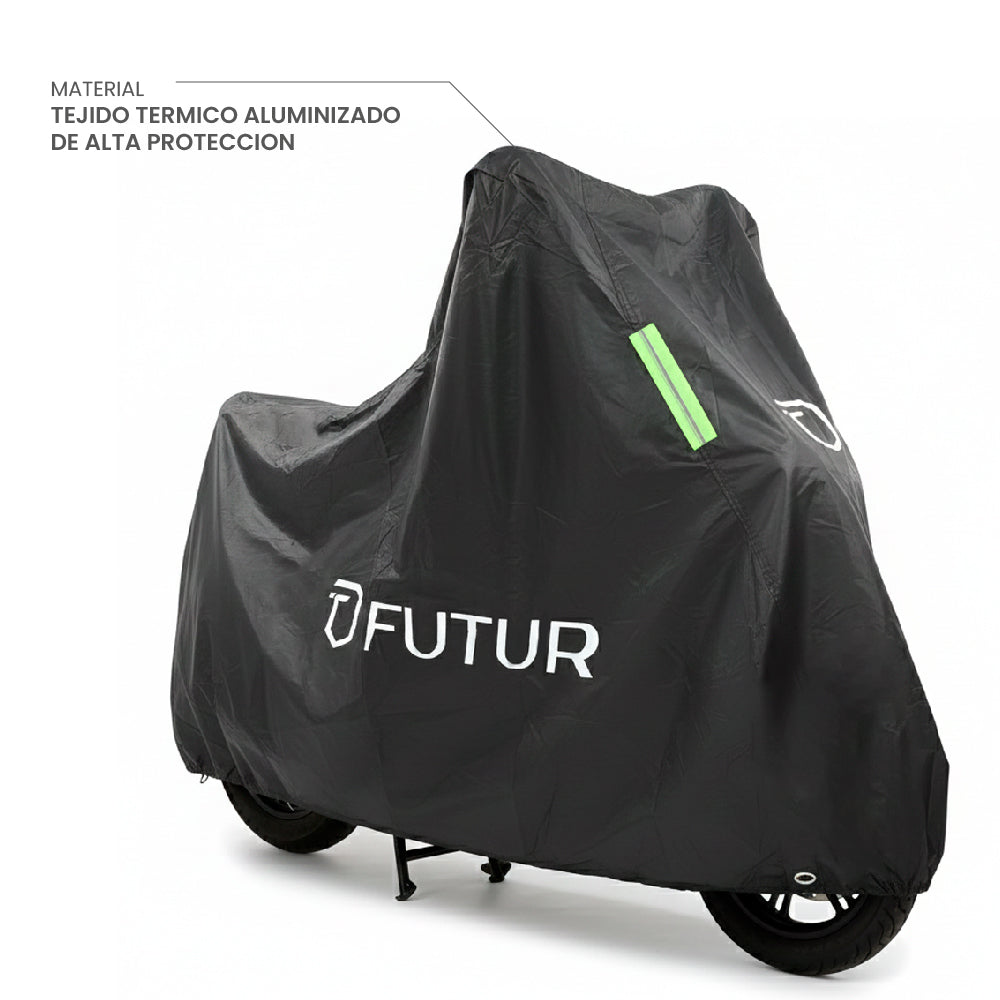 Forro Cobertor de Moto Electrica L Impermeable Negro